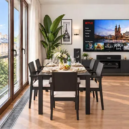 130sqm Beautiful Old Town Classy Bright Apartament Kraków